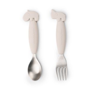 Spoon and fork set Deer friends