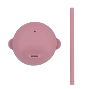 We might be tiny Tapa Sippie para vaso silicona Rosa