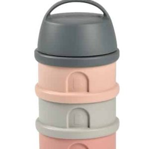 Dosificador 4 compartimentos mineral grey/pink