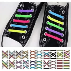 Kit 16 Cordones Silicona Sin Amarre