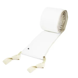Protector para Cama Cuna Blanco con Detalle Beige