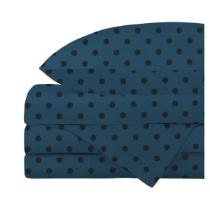 Juego de Sábanas de 3 Piezas para Cuna Dots / Azul