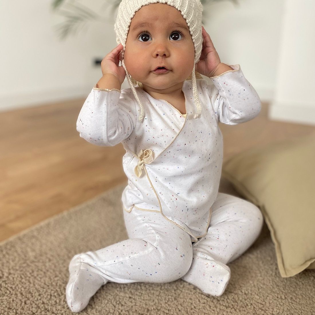 Camiseta y polaina orgánica T.0M/3M