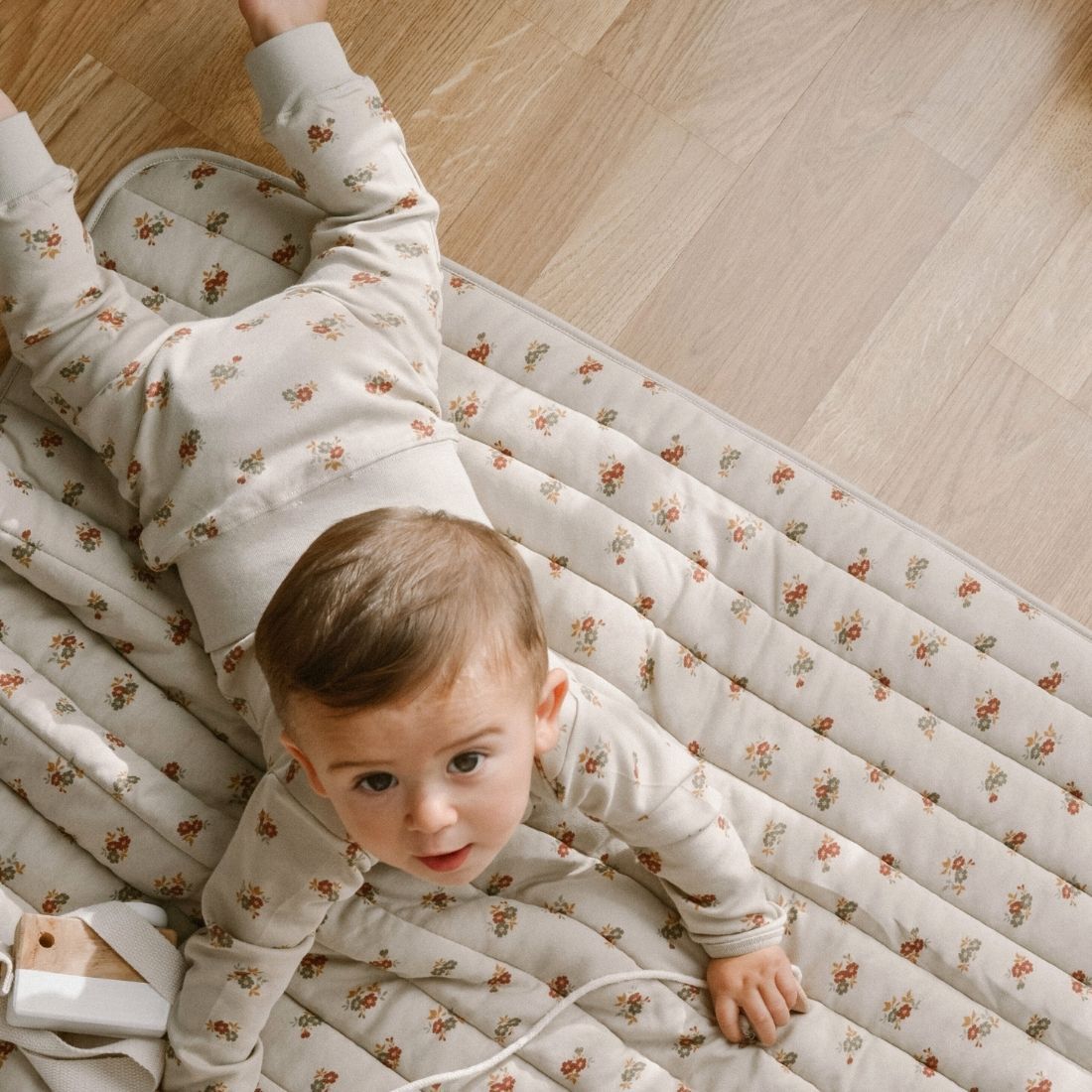 Leggings orgánico Flowers T. 3M/6M