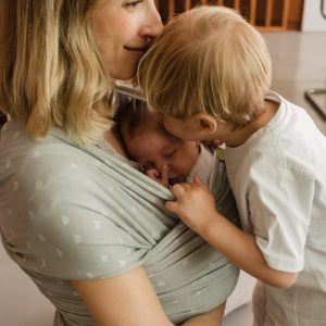 Fular elástico portabebés Boba Wrap Bambú Serenity Sage Rainbow